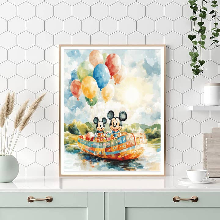 Artistry Rack - Wholesale DIY Craft Kit - Kids - Mickey Mouse Adventure Scene - Disney Inspired DIY Painting By Numbers Kit