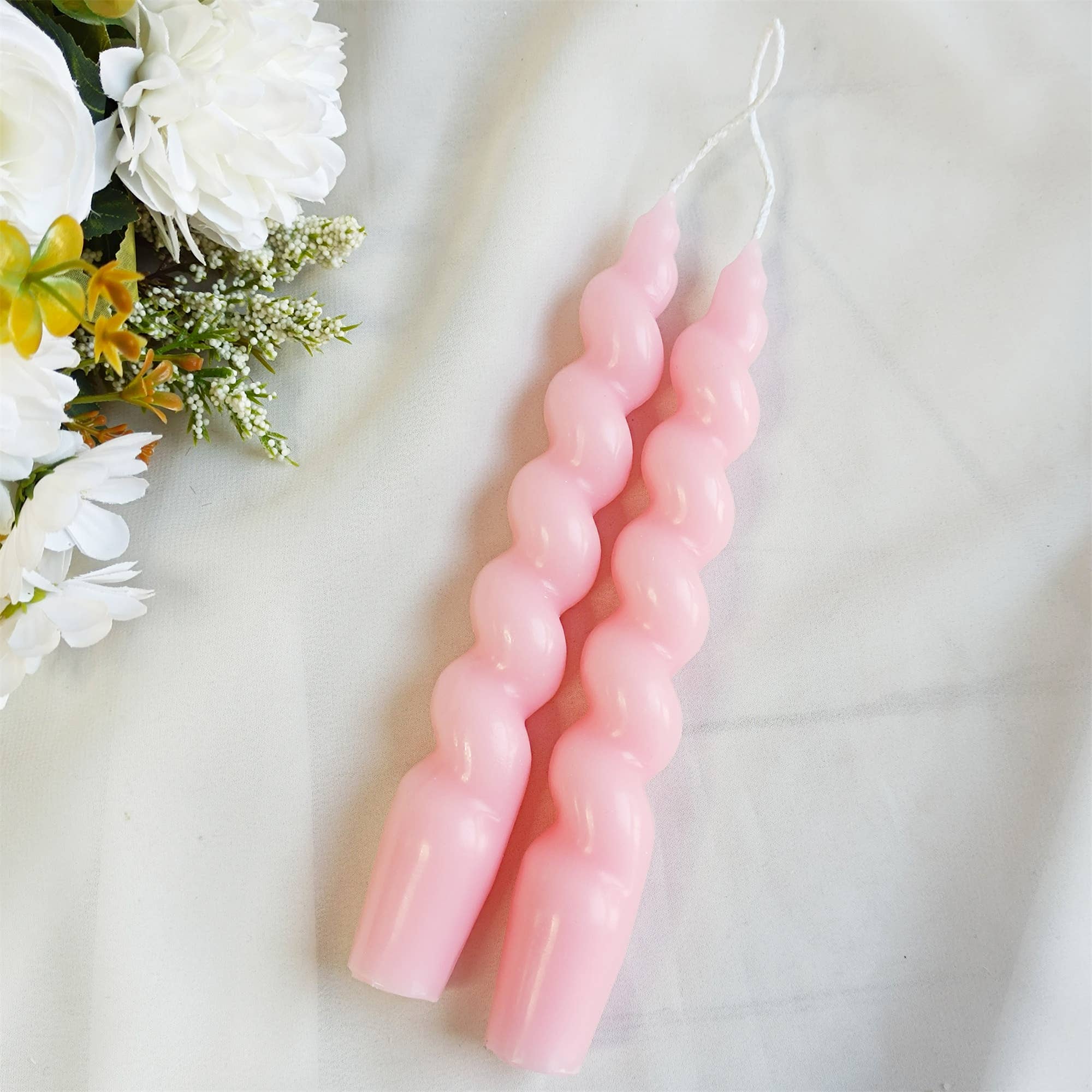 Candles Meta – wholesale Tapered candle/candlestick – 7.28" Handmade Home Decor Spiral Taper Candles11