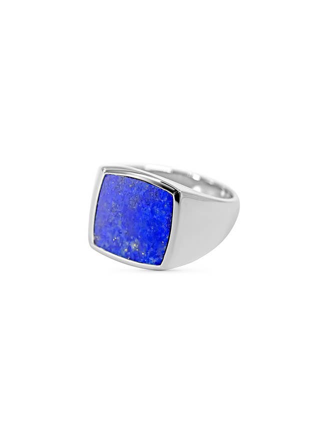 Human Design Studios - Wholesale Signet Ring - Lapis Square Signet Ring2