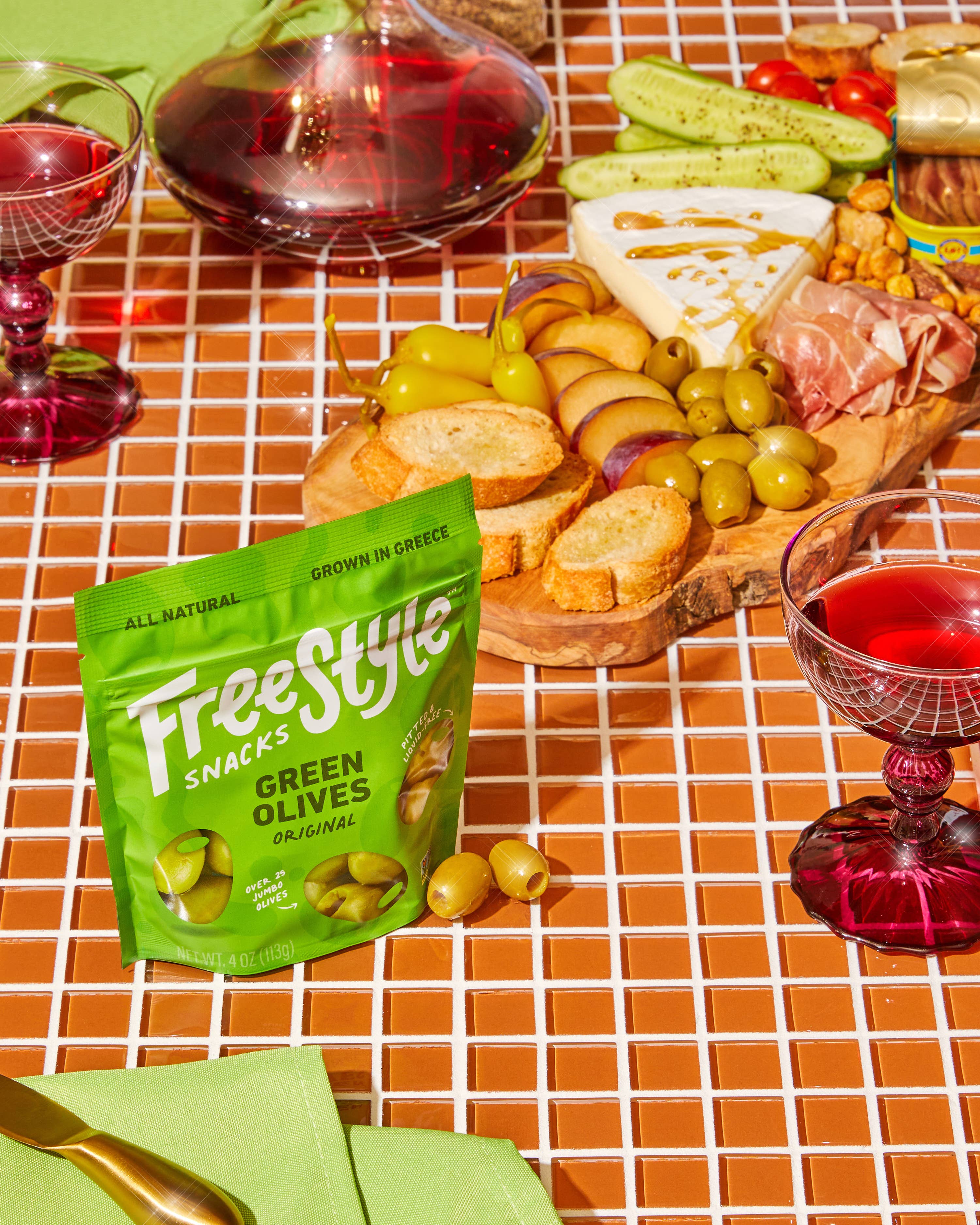 Freestyle Snacks - Vente Olives - Olives vertes - Original (paquet de 6)2