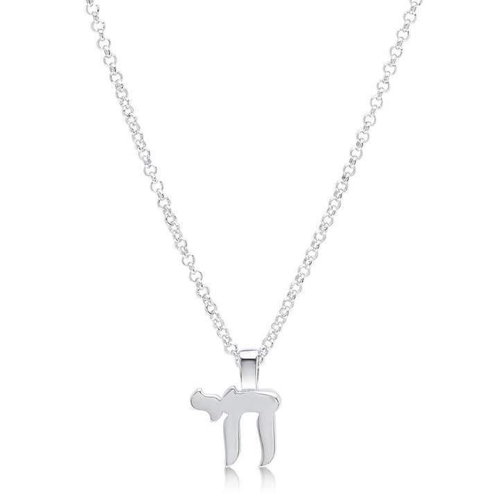 ALEF BET JEWELRY - Wholesale Pendant/Charm Necklace - Hebrew Letter Chai Necklace