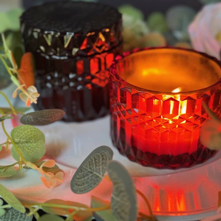 Blue Collar Babe Candles - Wholesale Jar/Filled Candle - High End Crystal Glass 7oz Soy Candles - 40 Plus Hr Burn1