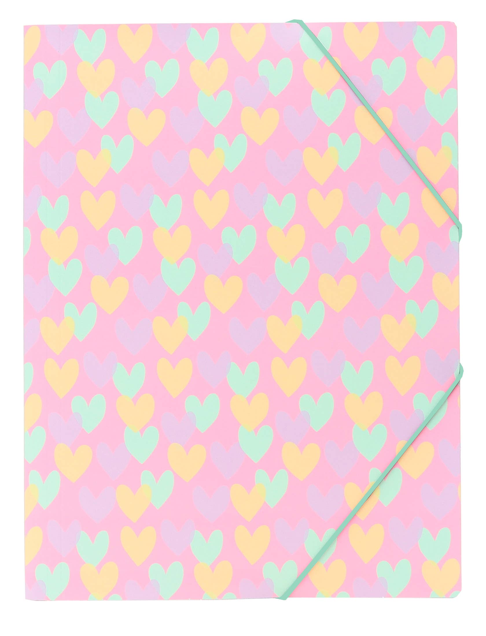 Ancor - Wholesale Folders - Elastofolder Folio 3-flap   Elastics B'log Hearts0