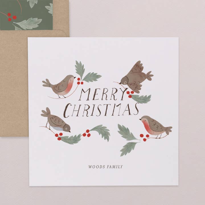 Vierkante gevouwen wenskaart - Merry Melodies voor wholesale door Cotton Bird