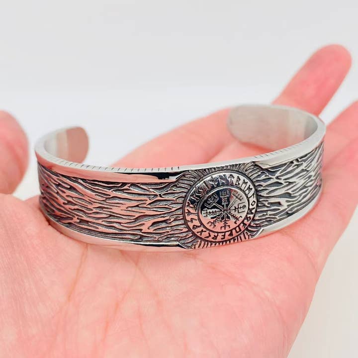 Bracciale in acciaio inossidabile con bussola Viking Rune - MJ/BC per la vendita all'ingrosso da parte di Mio Queena