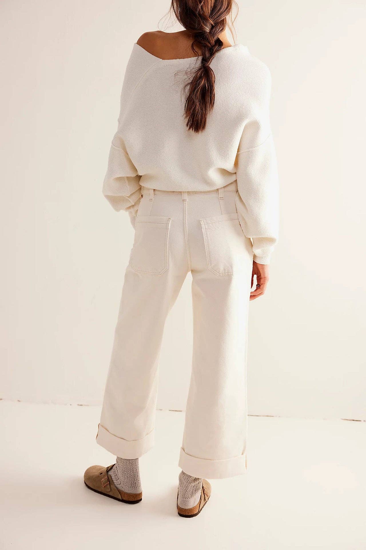 Dipped Shop – calças de ganga - Mulher por atacado – Calças Jeans Washed Street de Perna Reta DP25A47815