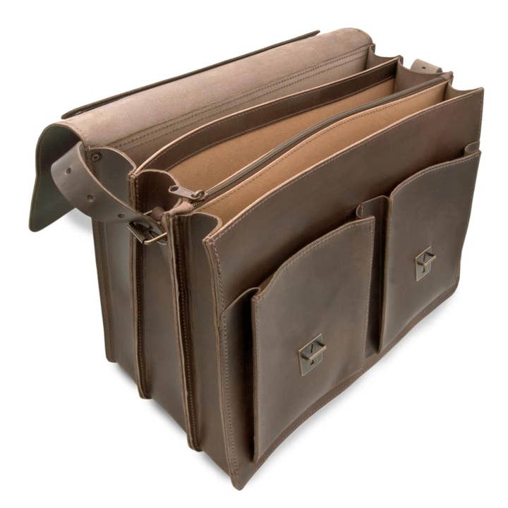 Thielemann Leather Manufacturer - Wholesale Briefcase - Unisex - “Tokyo” briefcase made of vegetable-tanned leather2