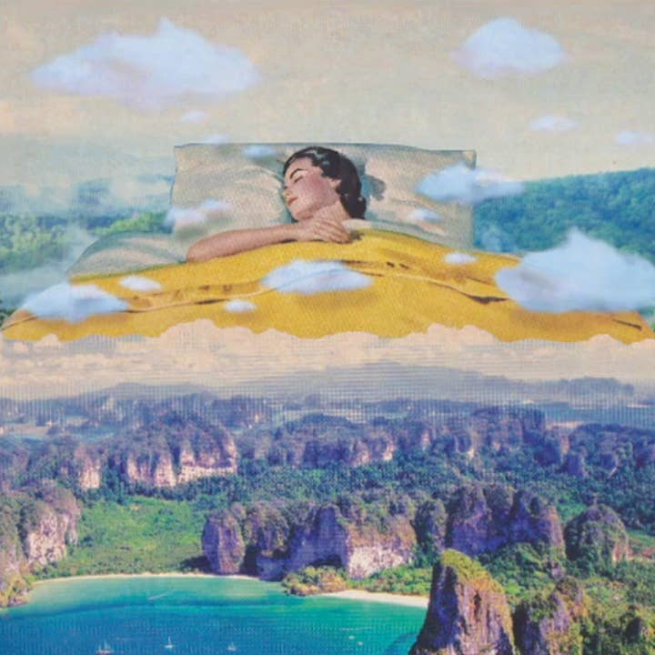 Surreal Space Collage Art- PRINT ONLY for wholesale by Social Living