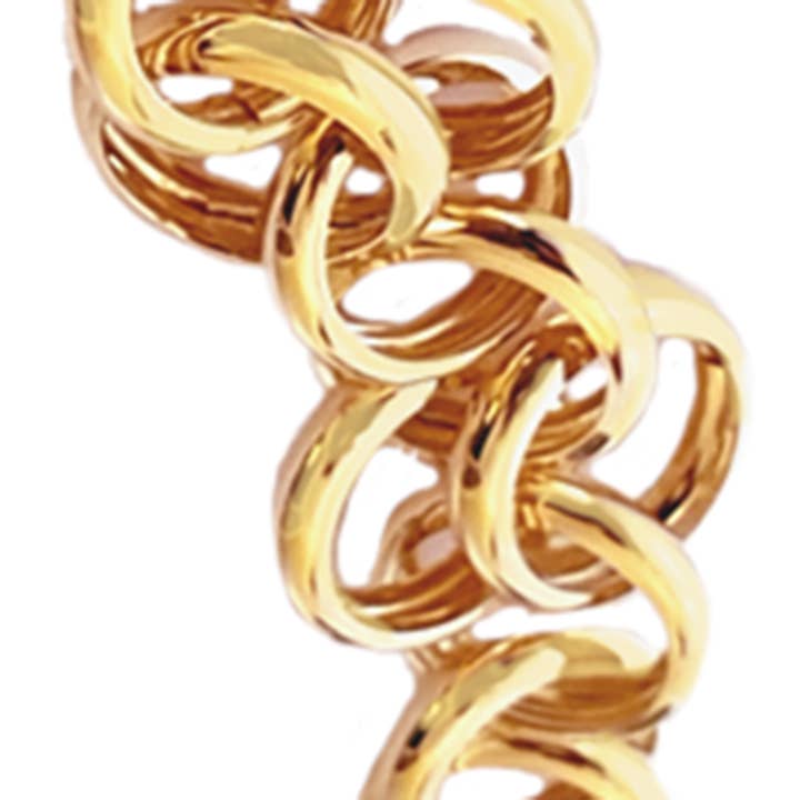 Cavas gioielli - Wholesale Link & Chain Bracelet - Gold-plated silver link bracelet1