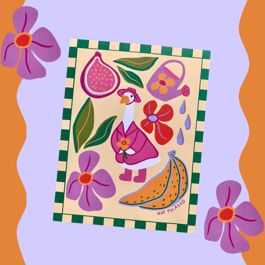 Not Picasso – wholesale Art print – Gertie Goose Print0