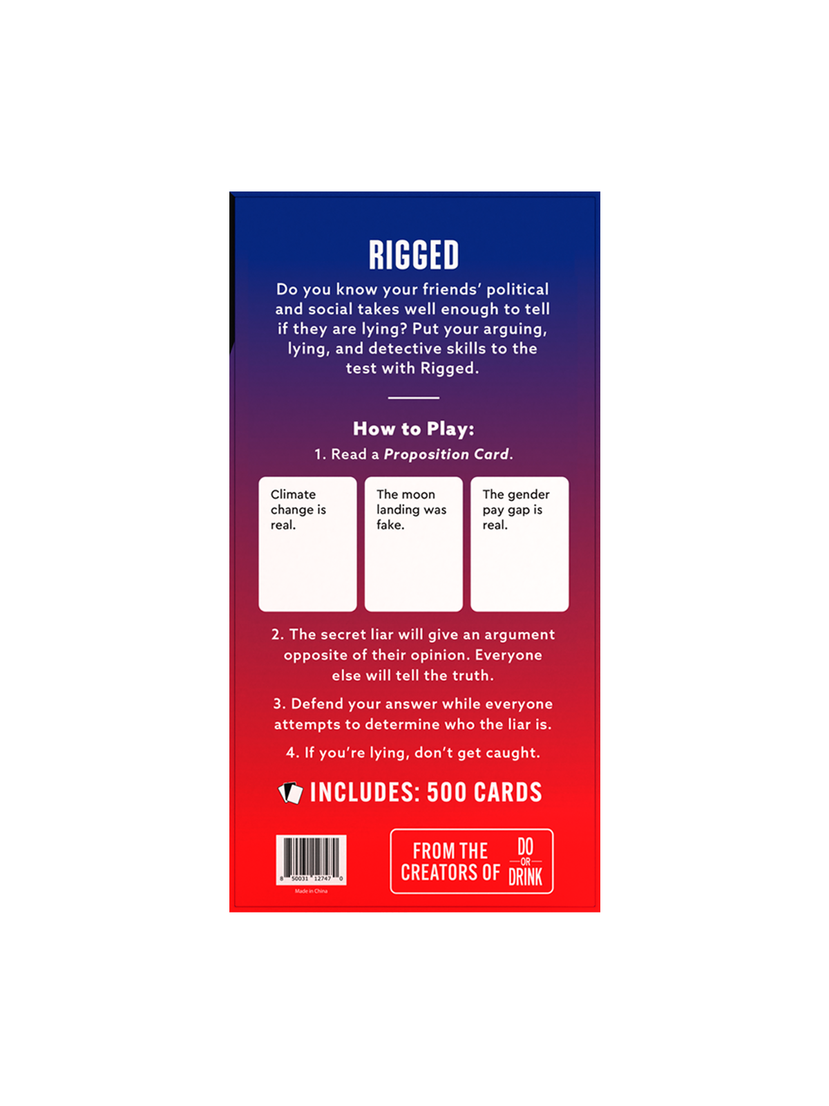 Do or Drink - Wholesale Card Game - Rigged1