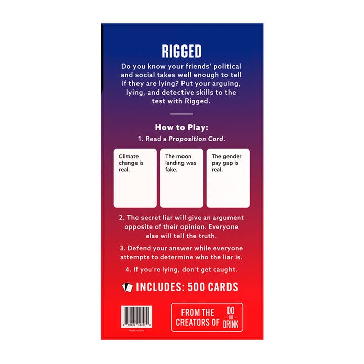Do or Drink - Wholesale Card Game - Rigged1