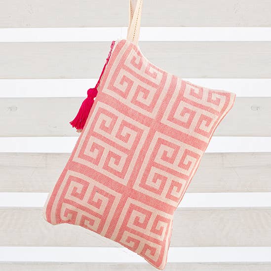 AELIA ANNA - Wholesale Clutch Bag - Women's - CLUTCH MEANDROS PINK