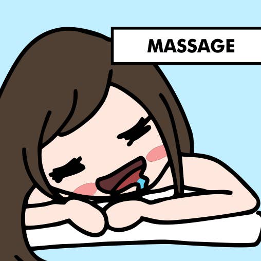 Massage Sarah Stickers for wholesale by Stickies by C&S