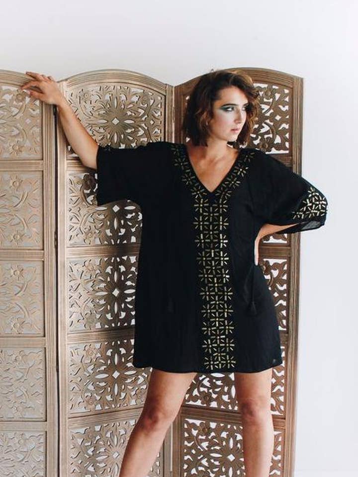 Beaded Starburst Caftan for wholesale by Symbology