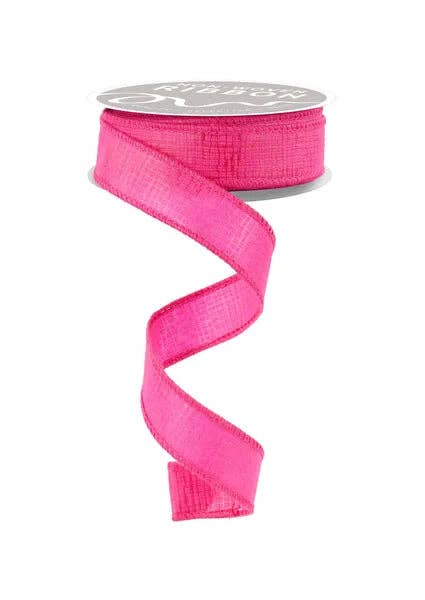 General Wholesale Inc - Wholesale Ribbon - Gift Wrapping - 1" x 10yd Cross Hatch-Hot Pink-NR100811