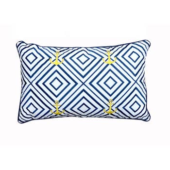 Nautical Rope Chain Indoor Outdoor Pillow Faire Com