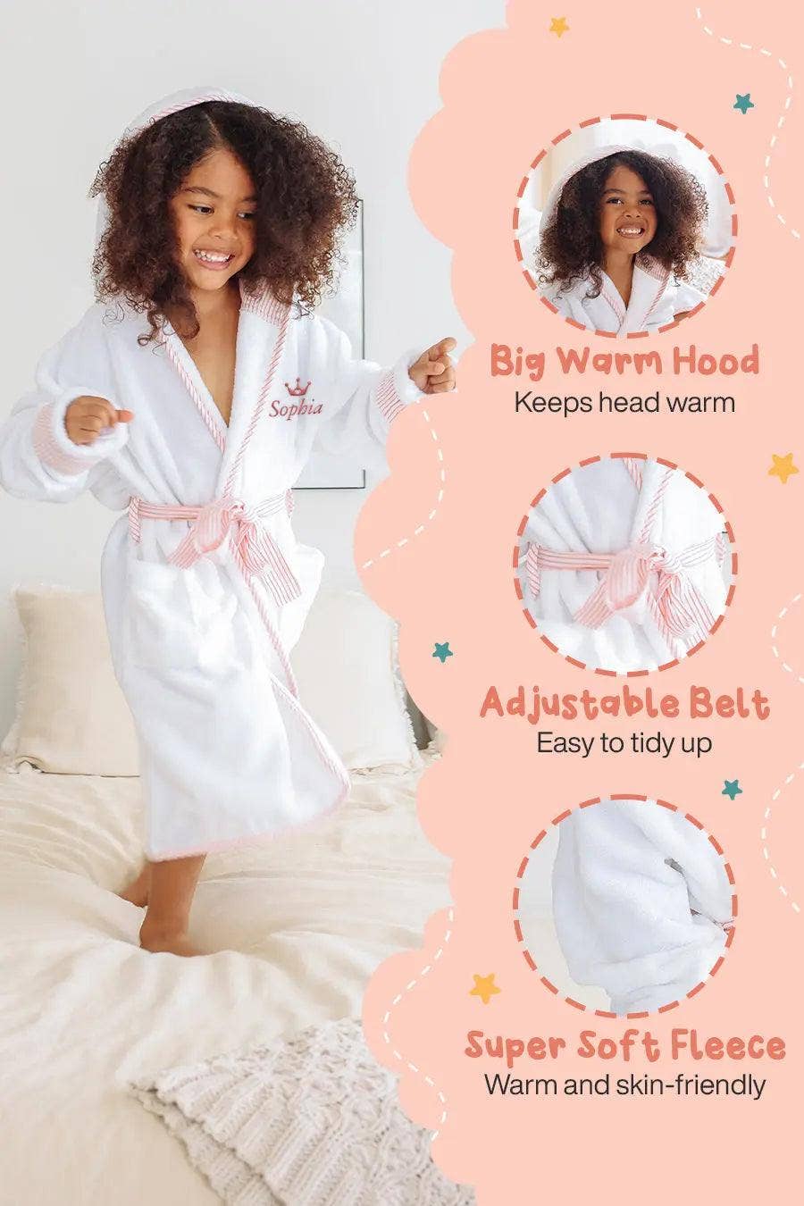 Lotus Linen - Wholesale Robe - Kids - Kids Plush Robe – Ultra Soft, Safe & Cozy for Toddlers & Kids1