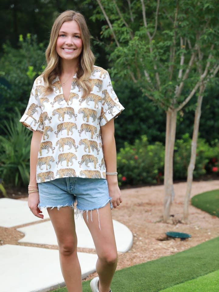 Cheer Gear Pleated Kimono - Animal Collection for wholesale by Brooke Wright Designs