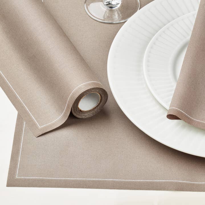 Taupe Cotton Placemats 12 Units for wholesale by MY DRAP