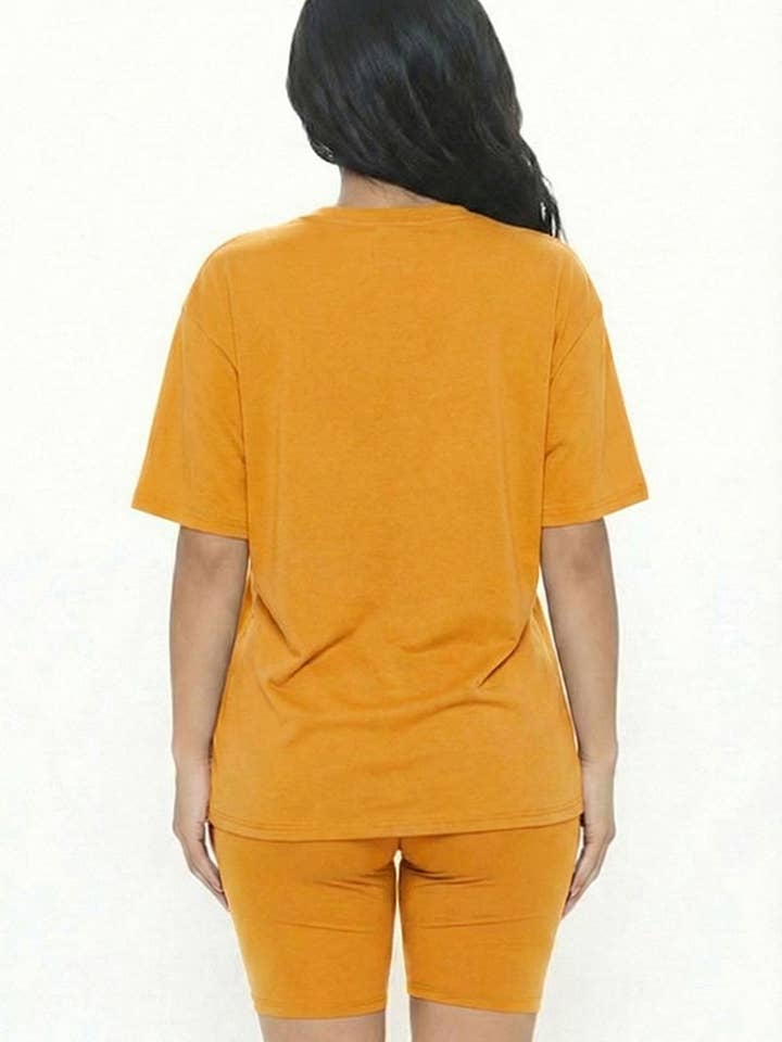 CAPELLA APPAREL - Wholesale Activewear Set - Women's - Loose Fit Top & Bike Shorts Set58