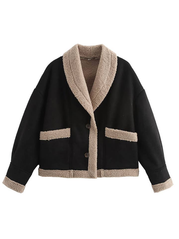 safistyle - Wholesale Fur/Faux Fur Coat - Women's - Oversized Faux Shearling Lined Coat4