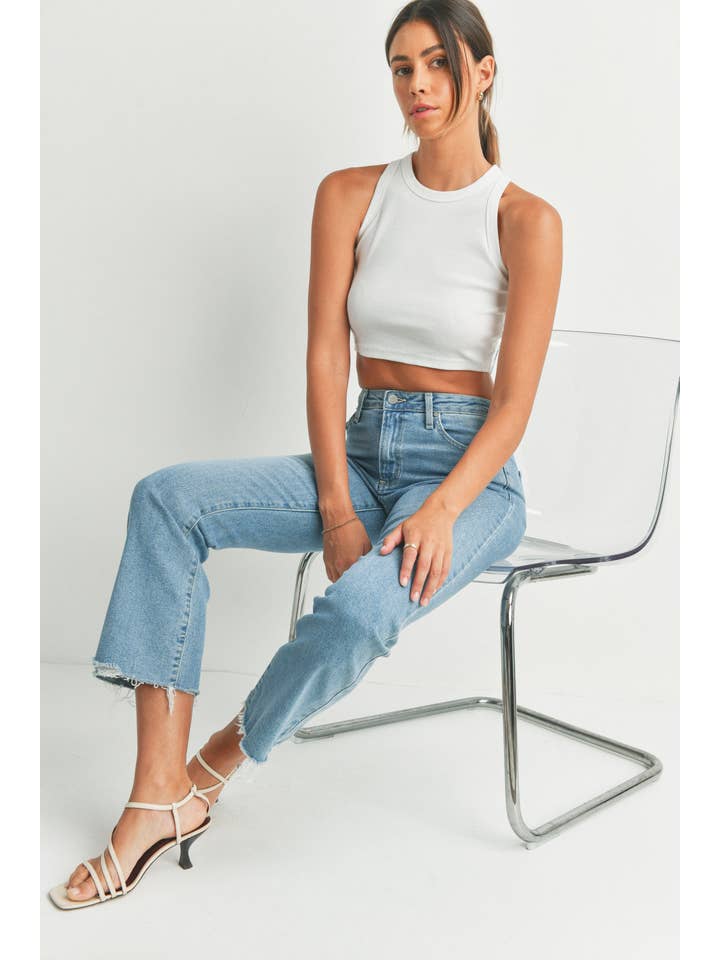 JUST BLACK DENIM - Wholesale Jeans - Women's - BP420J - LT - Vintage Cropped Flare