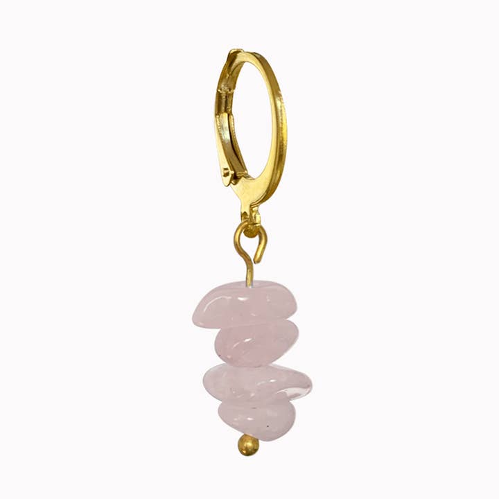 Ohrring Rose Alabaster Gold für den Großhandel von Don' aparte