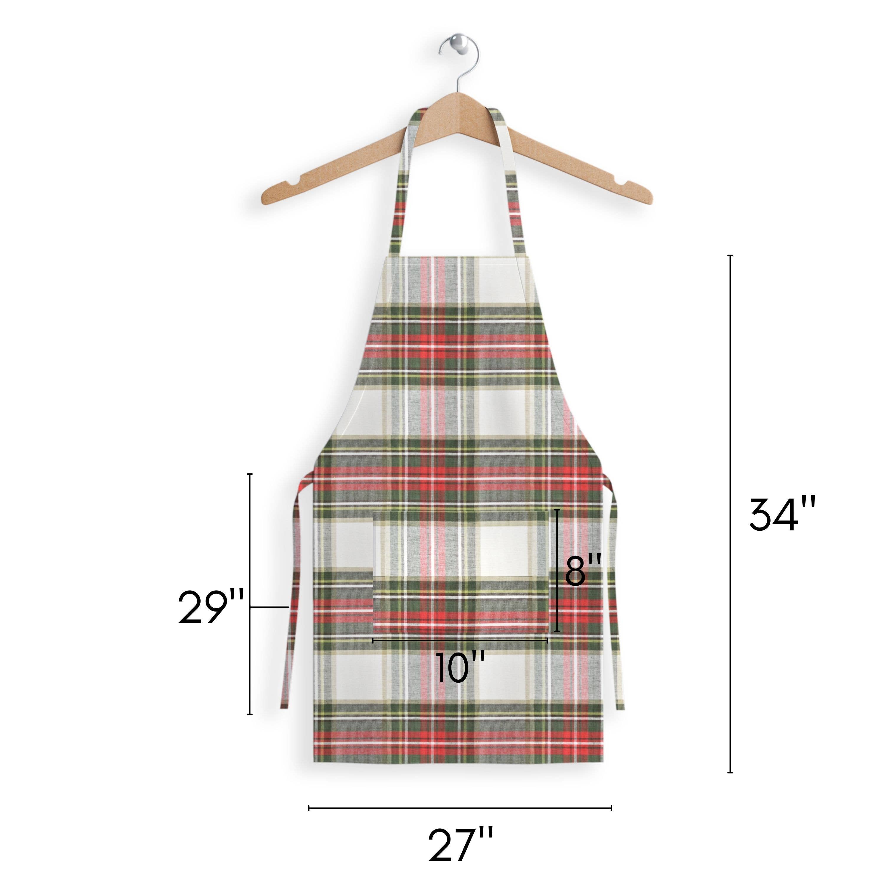 Fabstyles - Wholesale Apron - Fabstyles Christmas Celebration Plaid Apron1