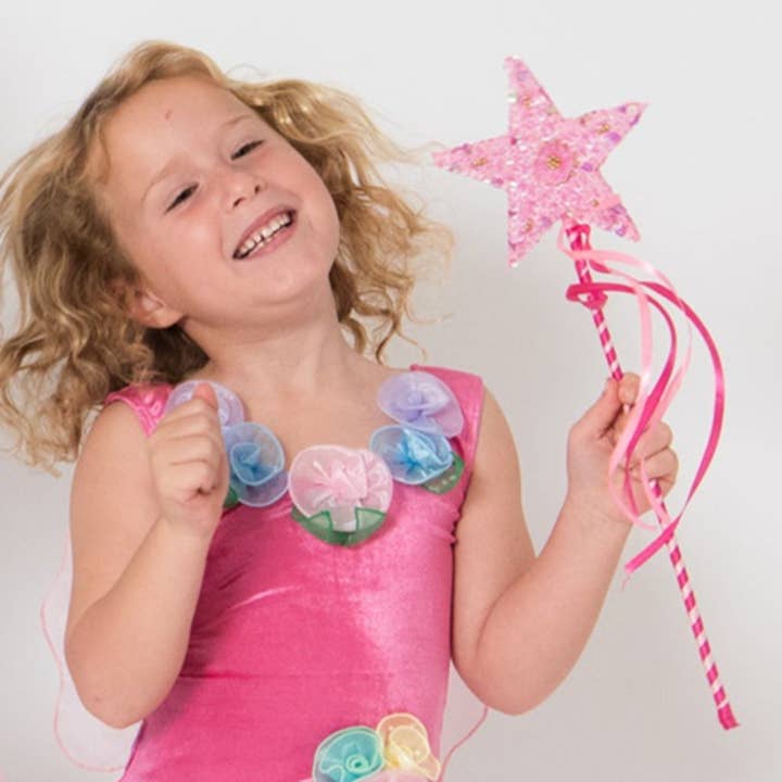 Lets dress up - Wholesale Toy wand – Kids - Super Star Wand - Pack of 6 mixed Colours5