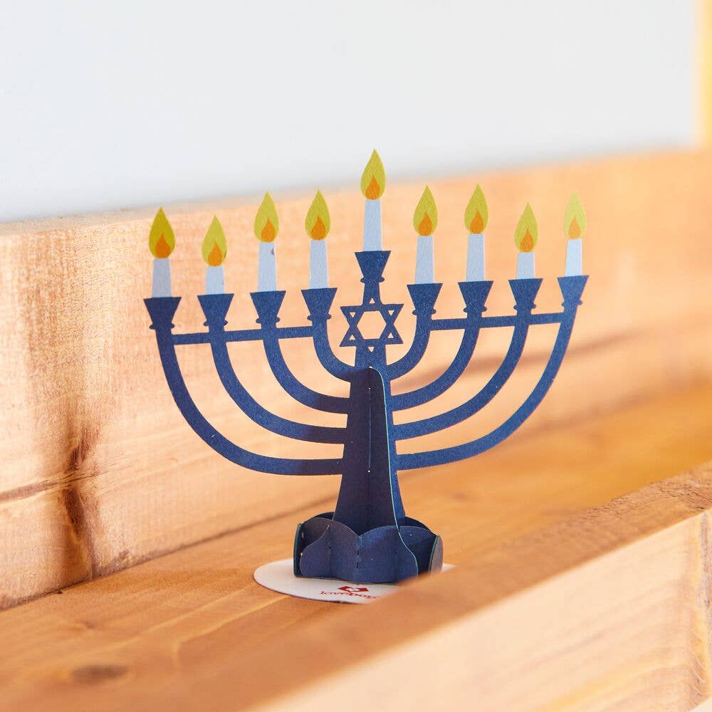Lovepop Cards - Wholesale Hanukkah Card - Stickerpop™: Hanukkah Menorah (1-Pack), Stickers (-33%)2