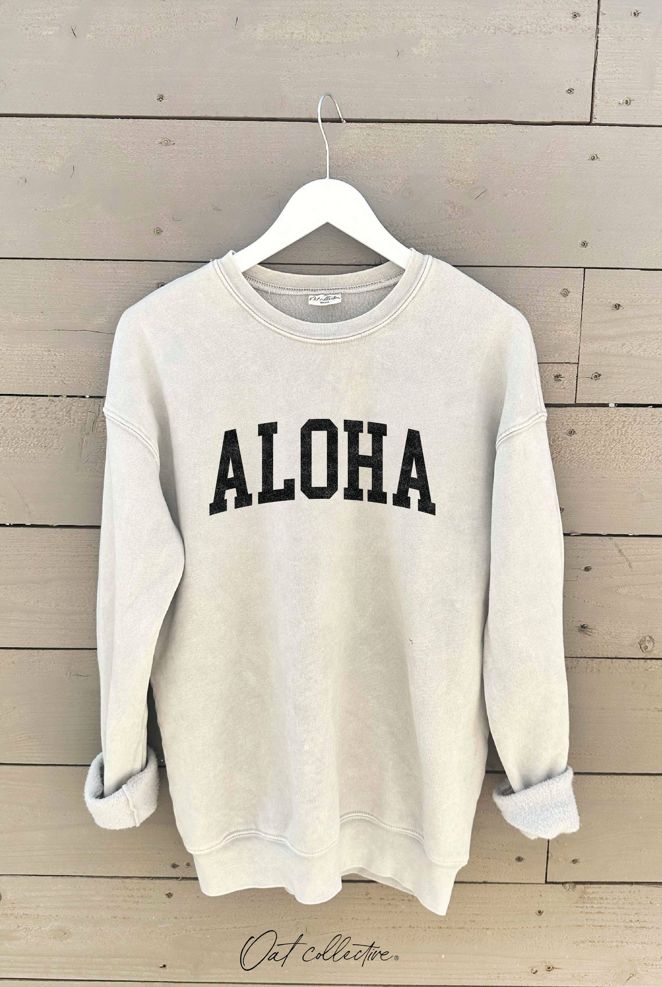 OAT COLLECTIVE - Wholesale Graphic Sweatshirt - Women's - ALOHA Mineral Graphic Sweatshirt7