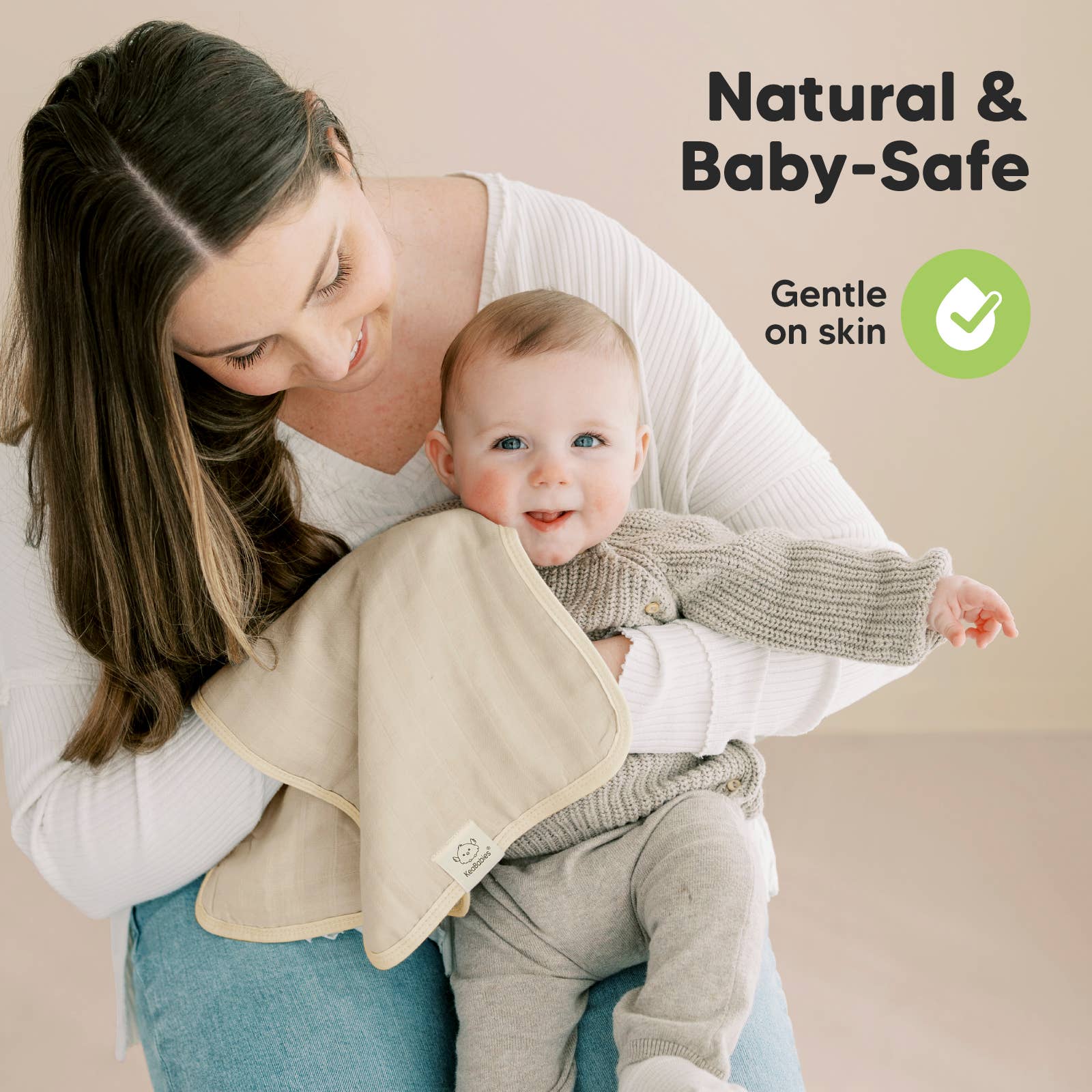 Mirage KeaBabies 5pk Lumi Muslin Burp Cloths for Baby Boys, Girls for wholesale on Faire4