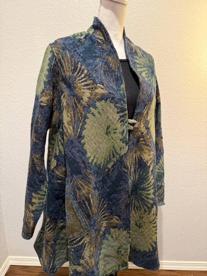 Manteau long réversible en laine mérinos couleur étoile filante pour la vente par In Style Scarves