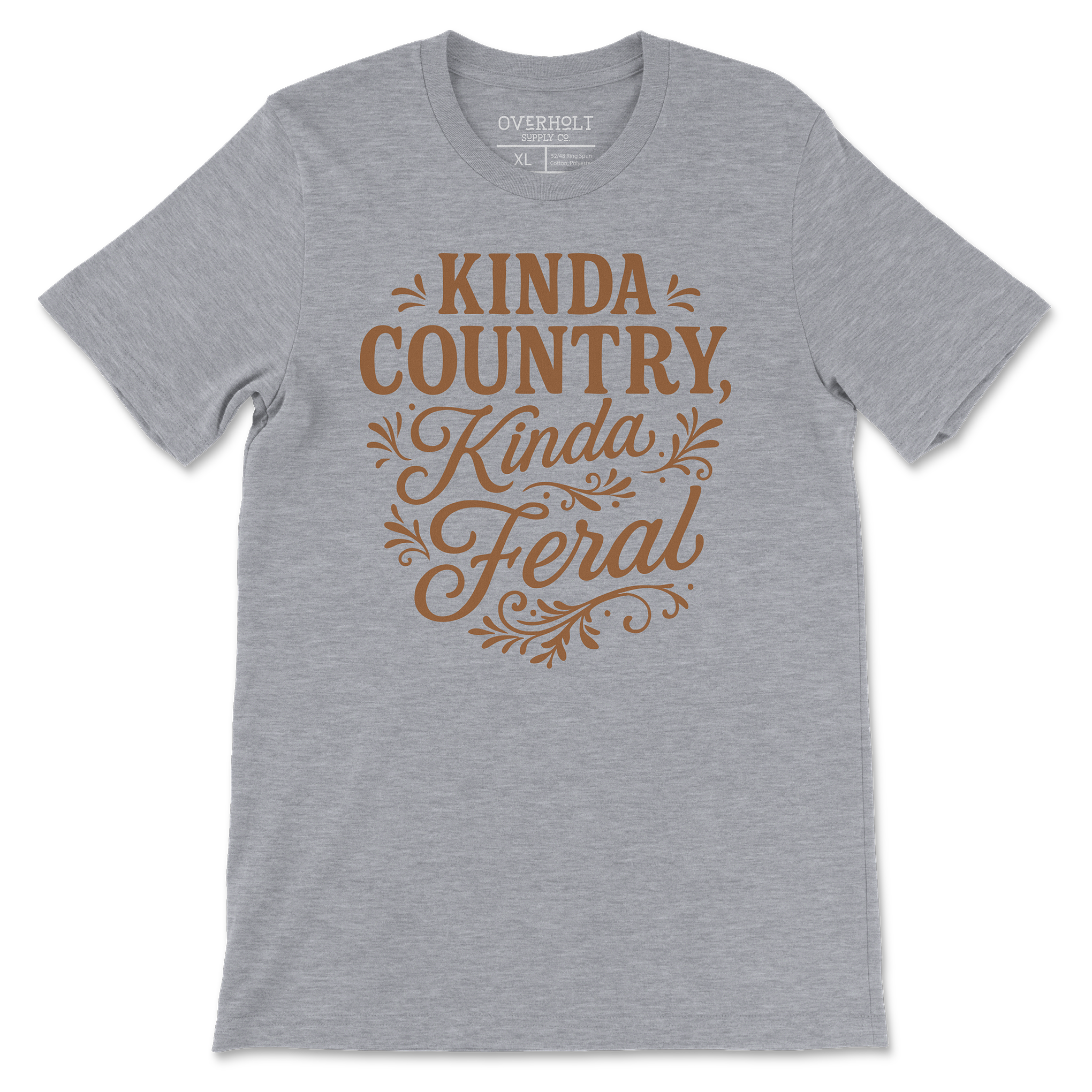 Overholt Supply Co. - Wholesale Screen Printed T-Shirt - Women's - OSC-106 – "Kinda Country, Kinda Feral" T-Shirt11