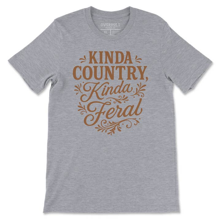 Overholt Supply Co. - Wholesale Screen Printed T-Shirt - Women's - OSC-106 – "Kinda Country, Kinda Feral" T-Shirt11