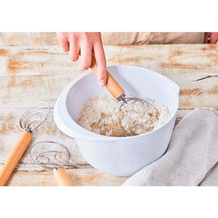 Wood handle Birkmann Laib & Seele Dough Whisk for wholesale on Faire2