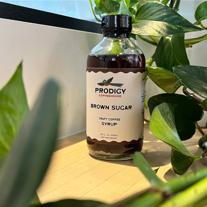 Prodigy Coffeehouse All Natural Craft Brown Sugar Syrup for wholesale by Prodigy Craft Syrups