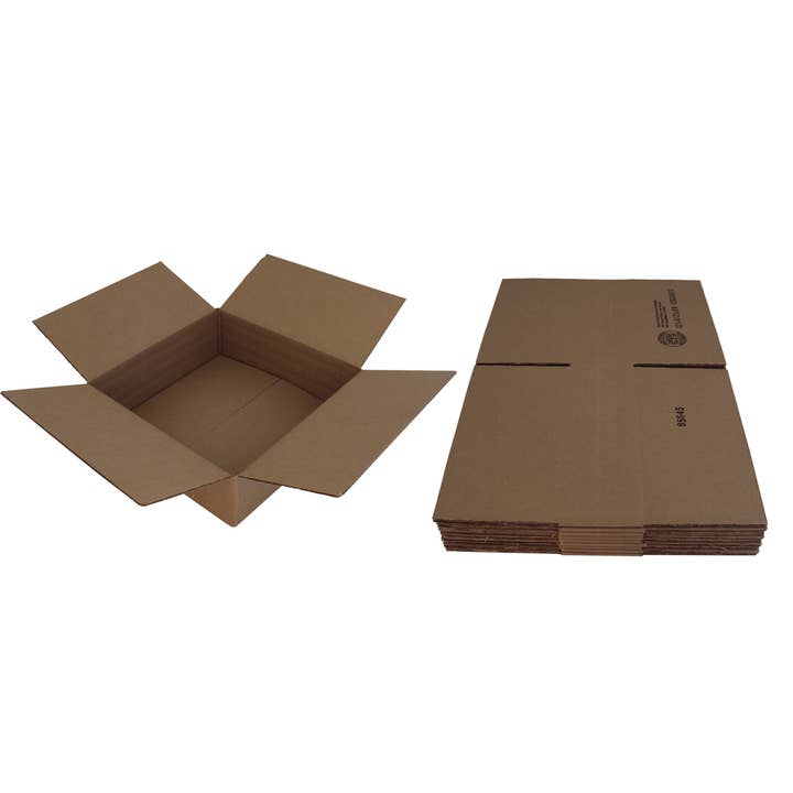 Square Deal Recordings & Supplies - Wholesale Storage Bin - Cardboard 12" Record Box - Holds 4 To 30 - 12.5"x12.5"x4"