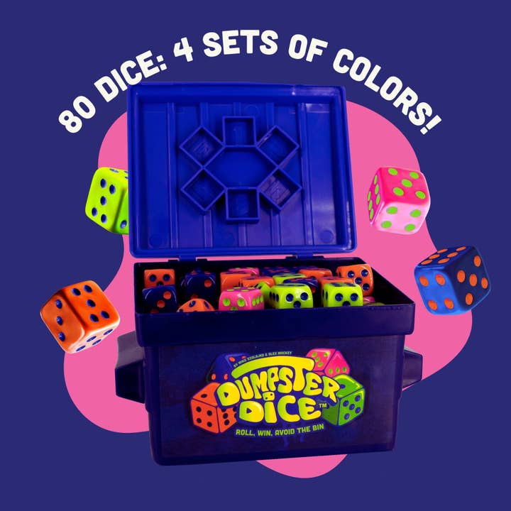Big Discoveries / Sun Co. - Wholesale Dice - Dumpster Dice - Fast-Paced Family Dice Game 2-4 Players2