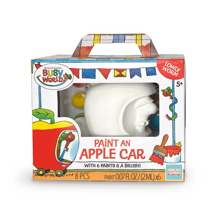 Bright Stripes - Wholesale DIY Craft Kit - Kids - Richard Scarry's Busy World® Paint A Racer: Lowly