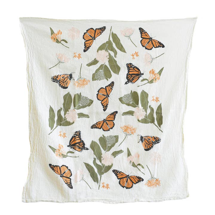Monarchen + Zijdeplanten Keuken Theedoek voor wholesale door June & December