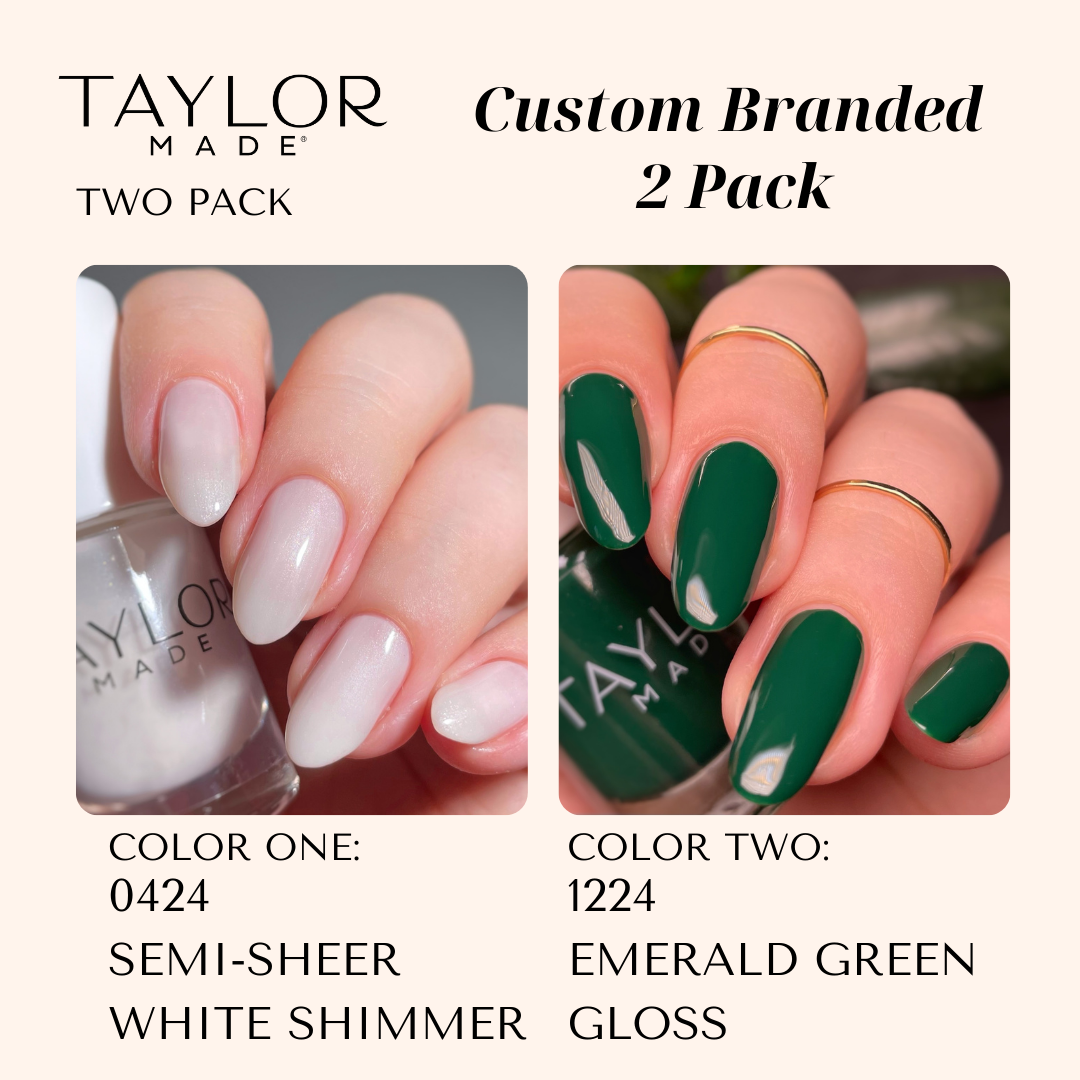 Taylor Made Polish – wholesale Nail polish – Custom Nail Polish: 2 Pack Long-wearing + Vegan + Non-toxic212