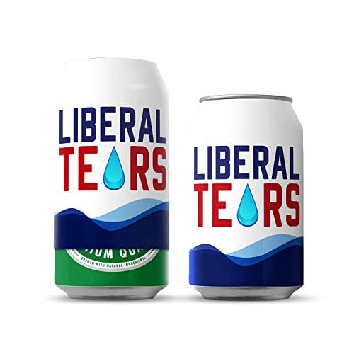 Beersy - Wholesale Drink Huggers & Koozies - Liberal Tears Silicone Can Cooler, Koozie, Can Holder