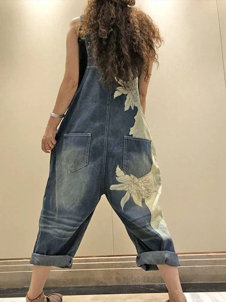 Serenity Collective - Wholesale Overalls - Women's - Denim Luxury Bleached Overall Jumpsuit6