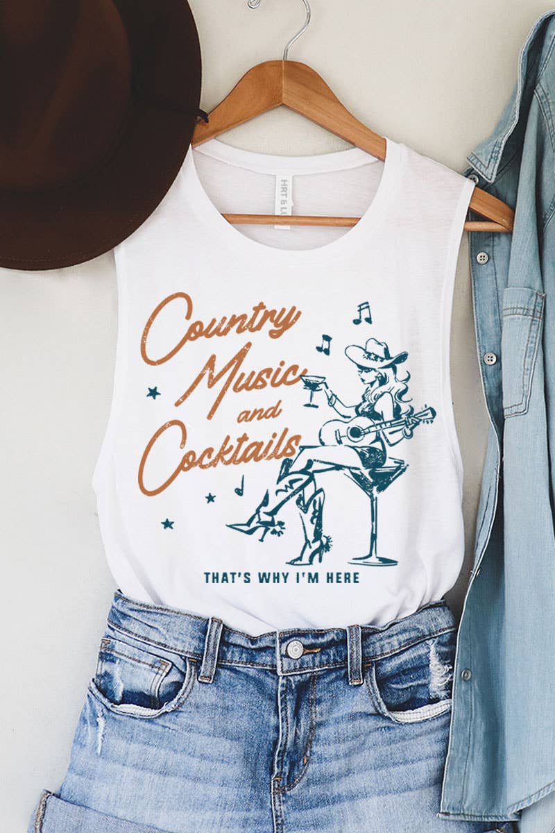 HRTandLUV – wholesale Linne (Tryckt) - Dam – COUNTRYMUSIK OCH COCKTAILS MINERAL GRAFISK LINNE6