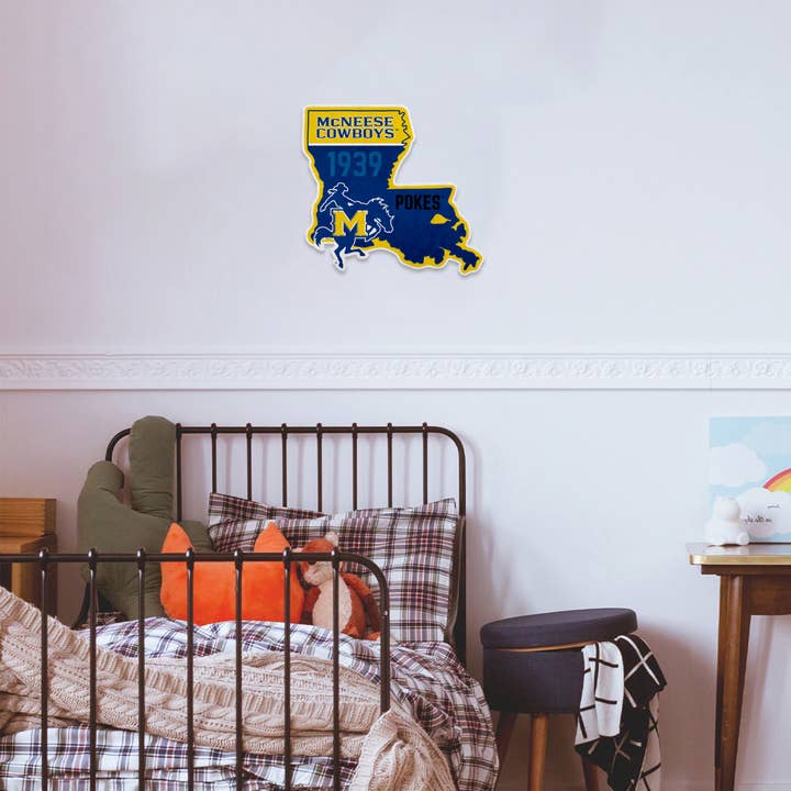 Rico Industries - Wholesale Sign - NCAA McNeese State Cowboys State Shape Cut Pennant3