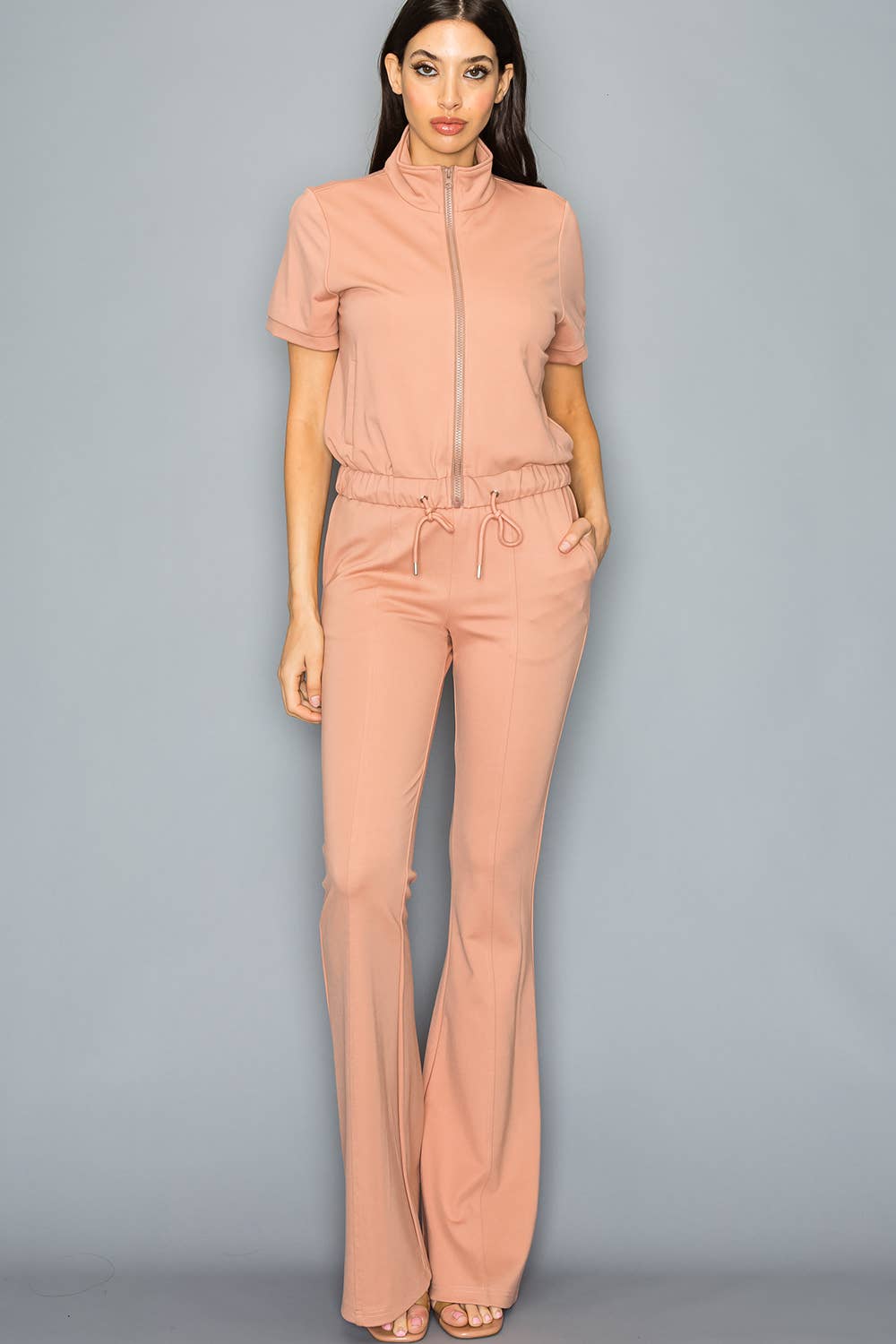 RIVIR - Vente Ensemble haut et pantalon (PAS d'intérieur) - Femme - VESTE ET PANTALON DE SURVÊTEMENT À MANCHES COURTES10