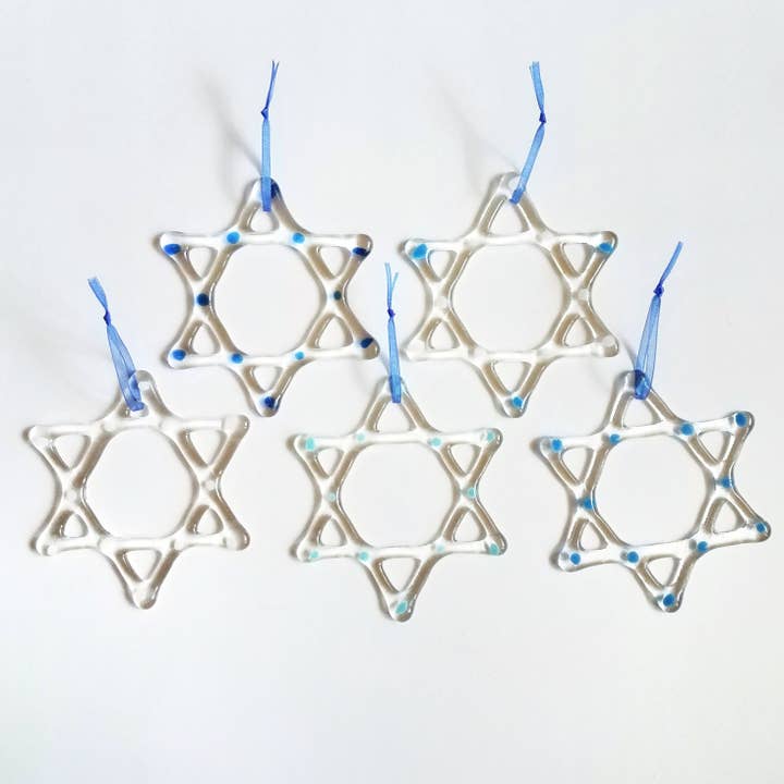 TommyGunGlass – Engroshandel Pynt – Davidsstjernen Hanukkah dekoration1