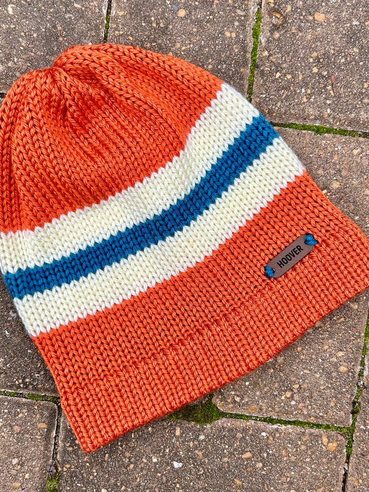 Berretto a righe per adulti di Sesame per la vendita all'ingrosso da parte di Hoover Handmade